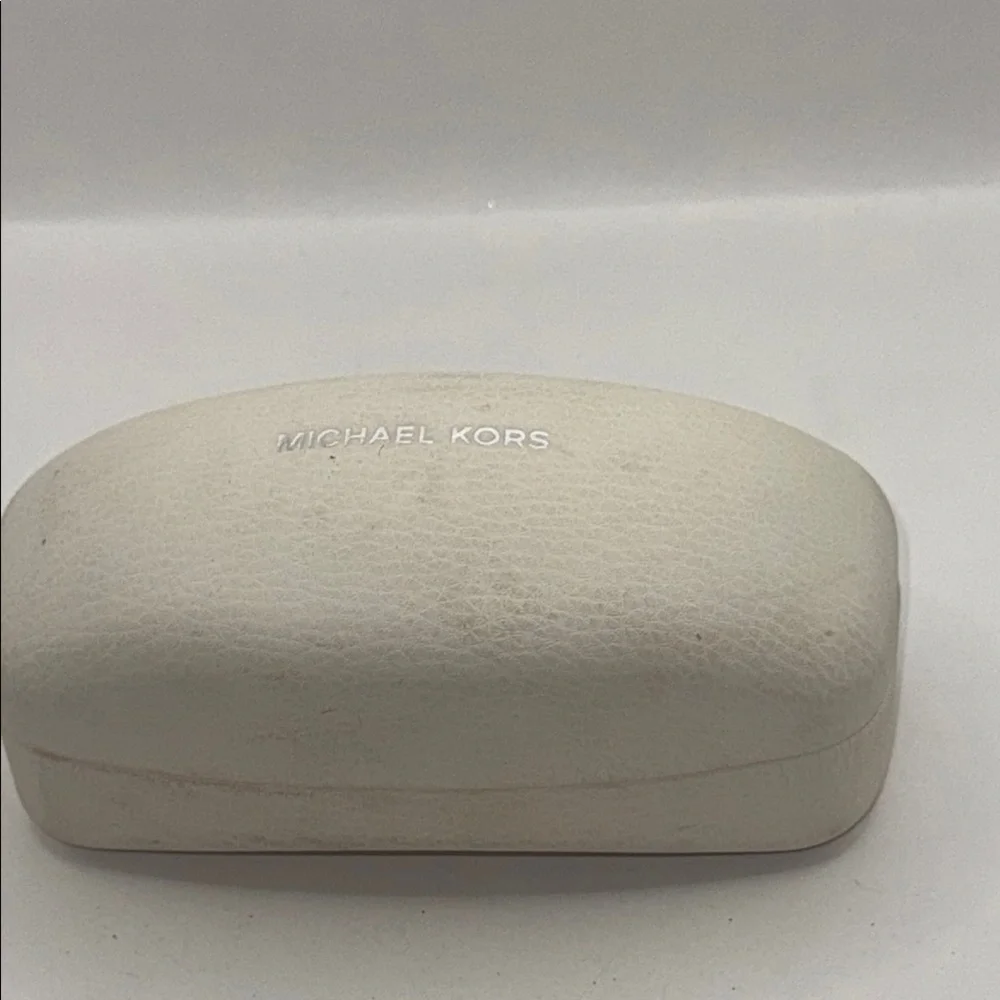 Michael Kors Cream Eyeglass Case